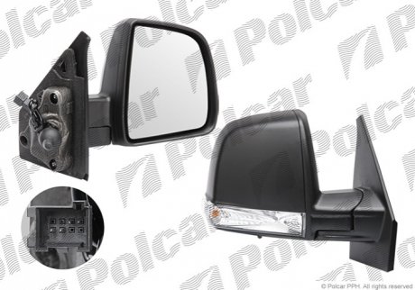 Зеркало внешнее Polcar 55U1521M