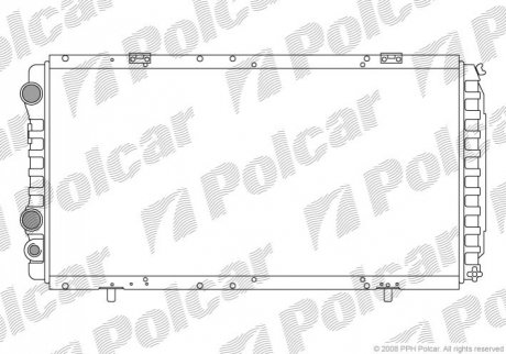 Радиатор охлаждения - (1307395080, 1301N3) Polcar 570208A2 (фото 1)