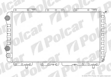Радиаторы охлаждения Polcar 570208A3 (фото 1)