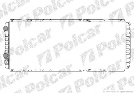 Радиаторы охлаждения Polcar 570208A4 (фото 1)