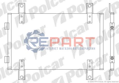 Радіатор кондиціонера Polcar 5702K8C2 (фото 1)