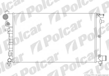 Радіатор Polcar 570608A2