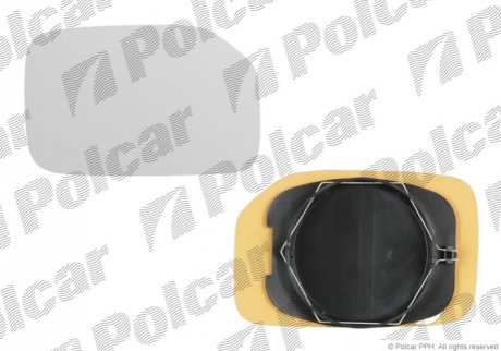 Вкладиш дзеркала зовнішнього Polcar 5706555E