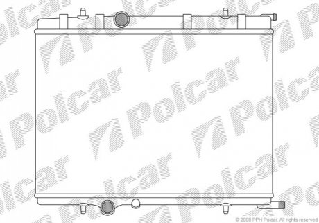 Радіатор двигуна Polcar 571008-6 (фото 1)