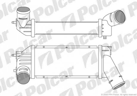 Радіатор повітря (Інтеркулер) Polcar 5710J8-1