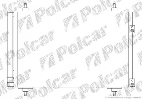 Радіатор кондиціонера Polcar 5711K8C2S (фото 1)