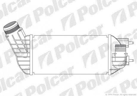 Радиаторы воздуха (Интеркулеры) Polcar 5712J82X (фото 1)