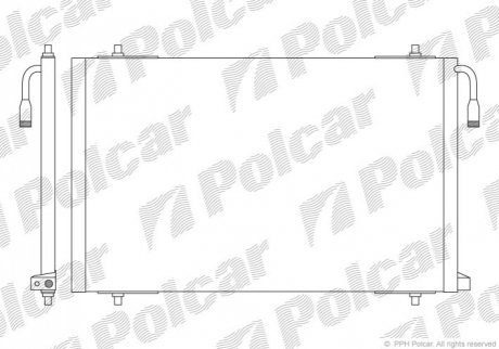 Радиаторы кондиционера Polcar 5723K8C1 (фото 1)