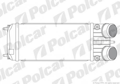 Радіатор повітря (Інтеркулер) Polcar 5724J8-2 (фото 1)