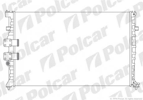 Радіатор охолодження Polcar 574608A0