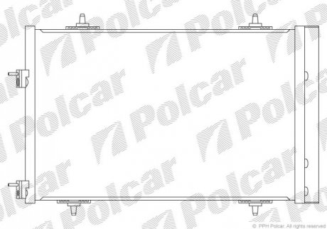 Радіатор кондиціонера Polcar 5748K84X