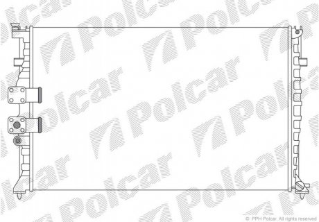 Радиатор охлаждения Polcar 575008A1