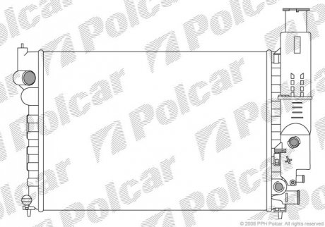 Радіатор охолодження Polcar 576508-1