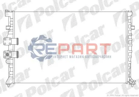 Радіатори охолодження Polcar 576508A8 Купити в Україні