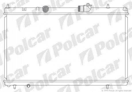 Радіатор охолодження Polcar 576608-3