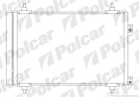 Радиаторы кондиционера Polcar 5780K8C1S