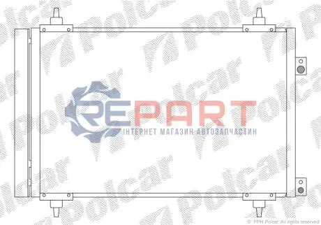 Фото 1 — Радіатор кондиціонера Polcar (5780K8C1S) Фото Радіатор кондиціонера Polcar (5780K8C1S) зображення 1