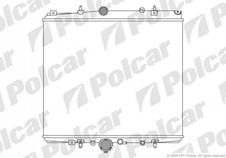 Радиаторы охлаждения Polcar 578708A2 (фото 1)