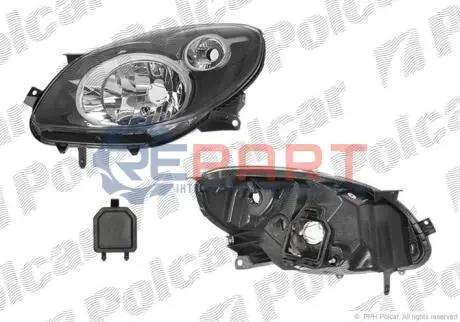 Фара основная Polcar 600109-E