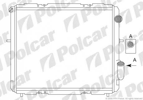 Радиаторы охлаждения Polcar 600608A5