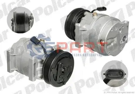 Фото Компрессор кондиционера (новый) Polcar (6007KS-1) изображение 1