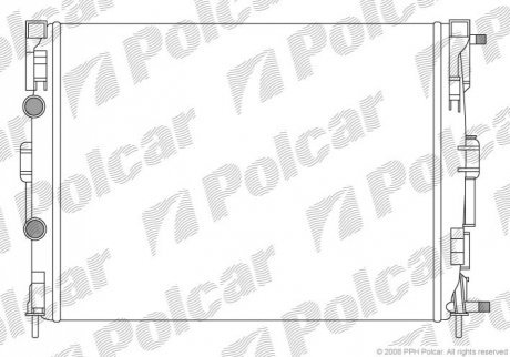 Радиатор охлаждения - 601208-2 (8200115542) Polcar 6012082 (фото 1)