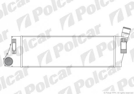 Радіатор повітря (Інтеркулер) Polcar 6012J81