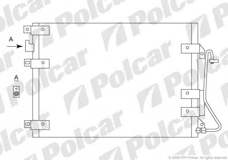 Радіатор кондиціонера Polcar 6015K8C2S (фото 1)