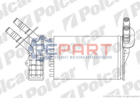 Радиатор печки Renault Clio II 98- Polcar 6015N8-1 (фото 1)