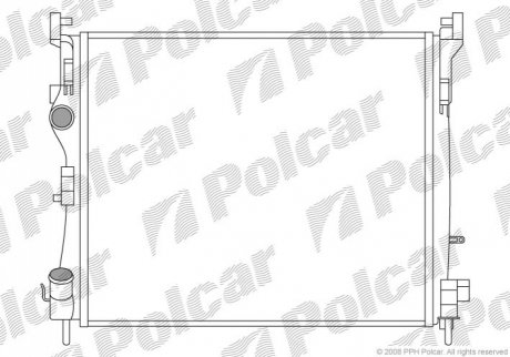 Радиатор двигателя Polcar 601608A2 (фото 1)