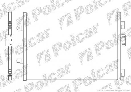 Радиаторы кондиционера Polcar 6016K81X (фото 1)