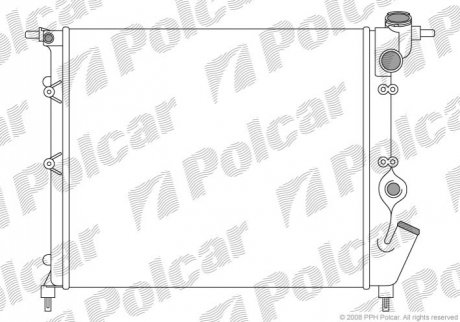 Радіатор охолодження Polcar 601908A0