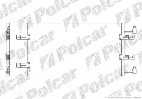 Радиатор кондиционера Polcar 6026K82X (фото 1)