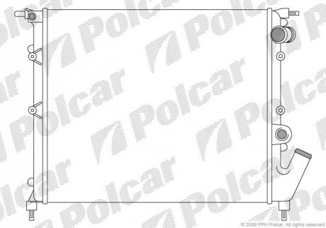 Радіатор охолодження Polcar 603108-3