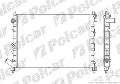 Радиаторы охлаждения Polcar 603208A1
