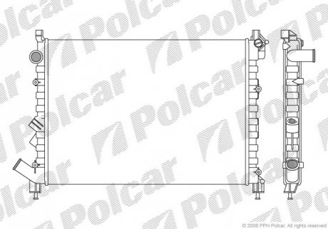 Радиаторы охлаждения Polcar 603208A1 (фото 1)