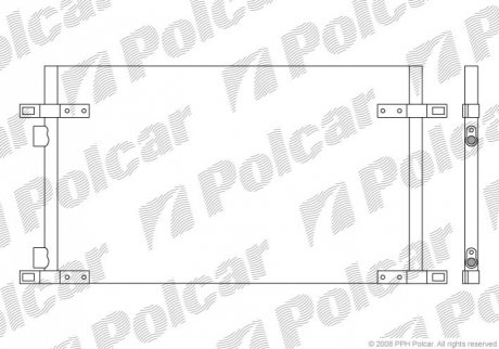 Радіатор кондиціонера Polcar 6032K8C2S (фото 1)