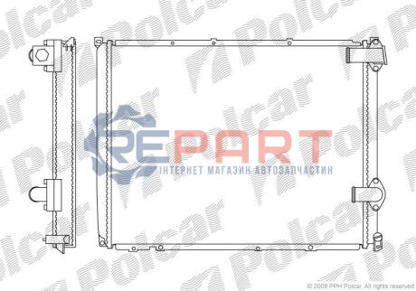 Радіатор двигуна Polcar 603308-2 (фото 1)