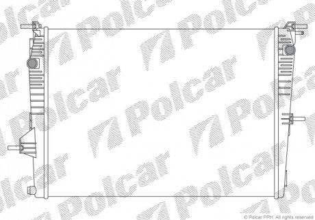 Радиатор охлаждения - (214100067R) Polcar 6035081X (фото 1)