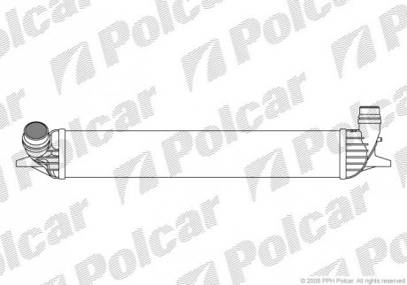 Радіатор повітря (Інтеркулер) Polcar 6039J81 (фото 1)