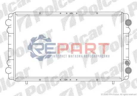 Фото Радиаторы охлаждения Polcar (604008A2) изображение 1