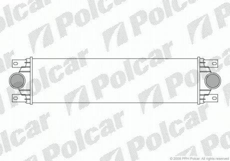 Радіатор повітря (Інтеркулер) Polcar 6041J81
