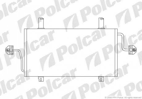 Радіатор кондиціонера Polcar 6041K8C1 (фото 1)