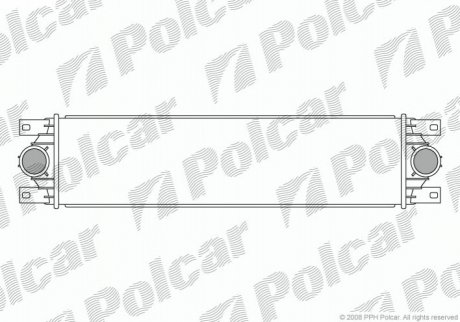 Радіатор повітря (Інтеркулер) Polcar 6042J81 (фото 1)