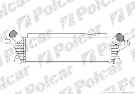 Радиатор воздуха (Интеркулер) - (8200073413) Polcar 6060J81X