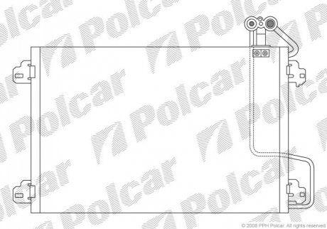 Радиаторы кондиционера Polcar 6070K8C1S (фото 1)