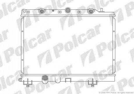 Радіатор охолодження Polcar 632008-2