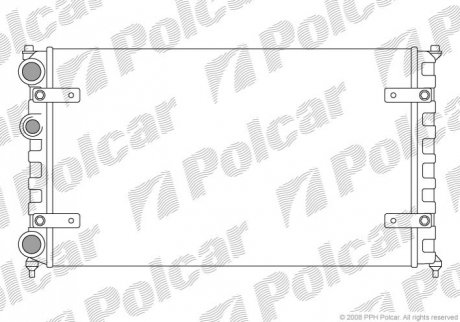 Радіатор охолодження Polcar 671308A2