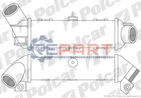 Радіатори повітря (Інтеркулери) Polcar 6713J81X Купити в Україні