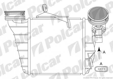 Радіатор повітря (Інтеркулер) Polcar 6730J81